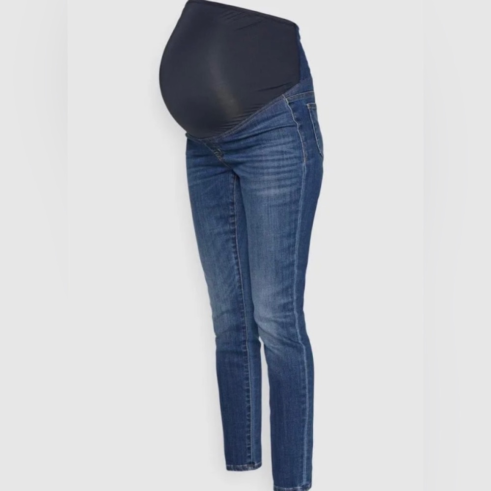 Madewell Maternity Over the Belly Panel Skinny Jeans Medium Wash Size 28